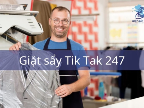 Giặt hấp áo vest Hệ thống 5 cửa hàng Tik Tak 247 số 1 HCM